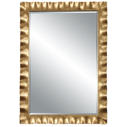 Haya - Scalloped Mirror - Gold