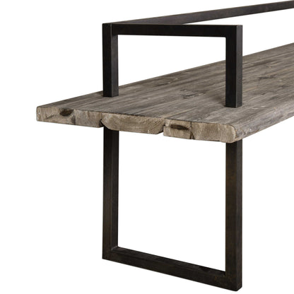 Herbert - Reclaimed Wood Bench - Light Brown