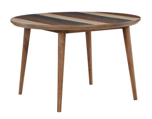 Wellington - Round Dining Table - Browns / Black