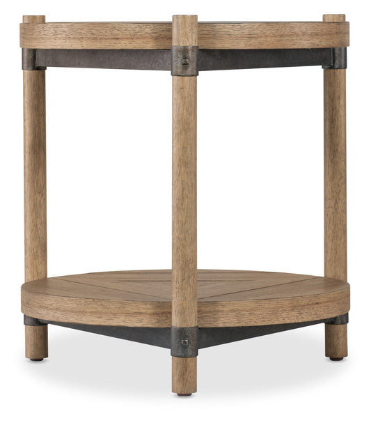 Vineyard Row - Round End Table - Light Brown