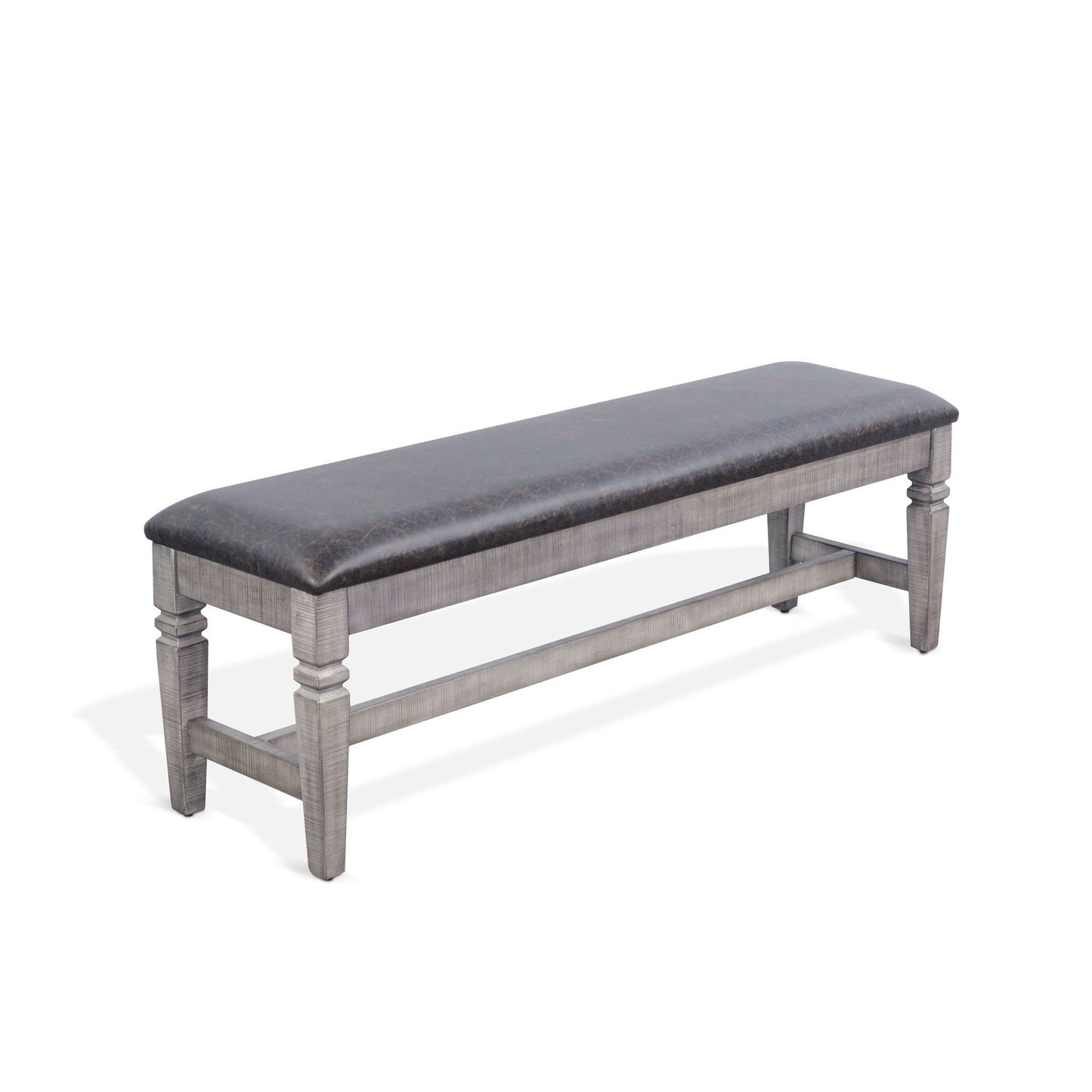 Homestead Hills - Cushioned Bench - Tobacco Leaf / Alpine Gray