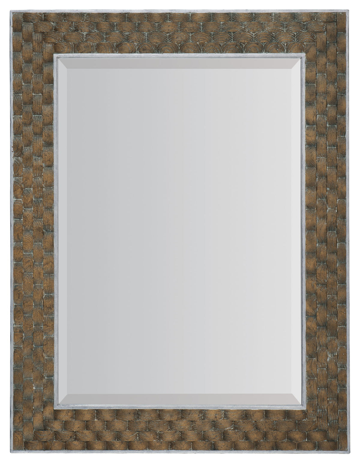 Sundance - Portrait Mirror - Light Brown / Dark Brown