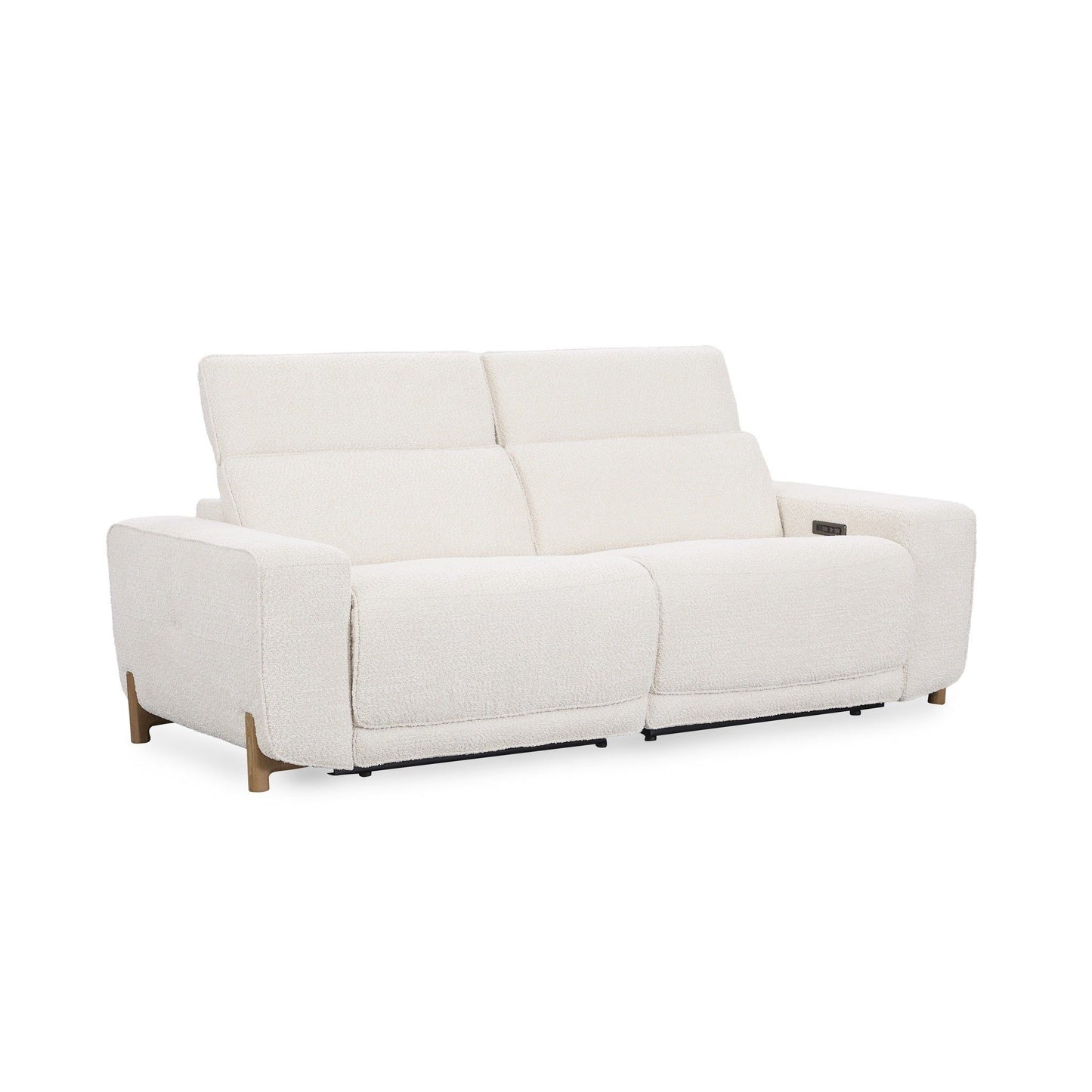 Darrow - Upholstered Power Recliner Sofa - White