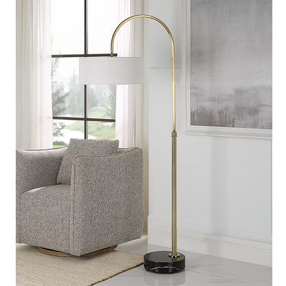 Huxford - Brass Arch Floor Lamp