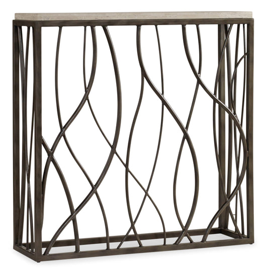 Melange - Thin Metal Console - Dark Gray