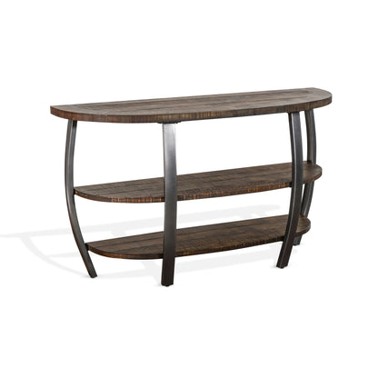 Homestead - Mahogany Wood & Metal Sofa Table - Tobacco Leaf