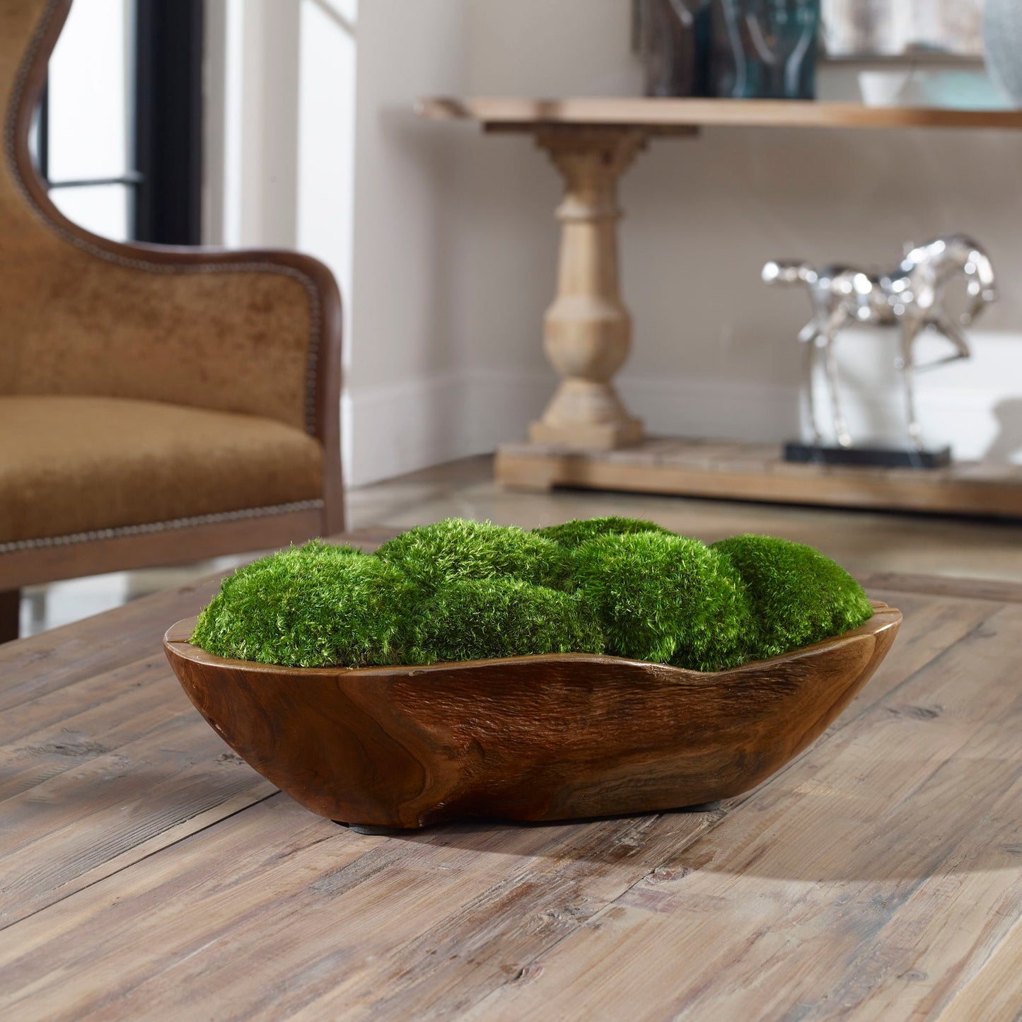 Kinsale - Moss Centerpiece - Light Brown