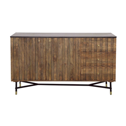 Stonington - Two Door Three Drawer Credenza - Brown / Black