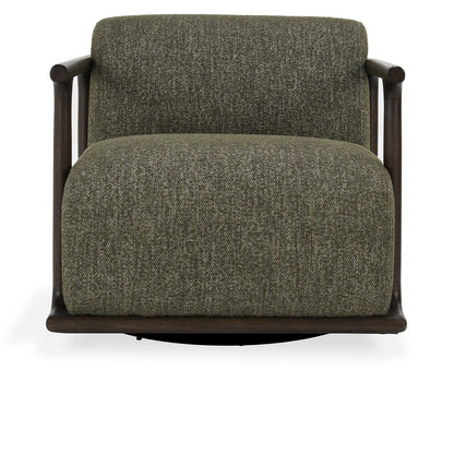 Lucia - Swivel Accent Chair - Kale Green