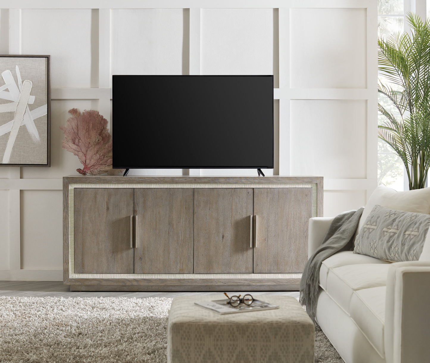 Serenity - Tulum Media Storage Cabinet - Gray