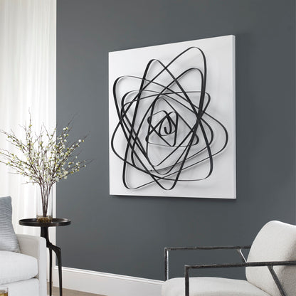 Nucleus - Metal Modern Wall Decor - Black