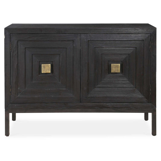 Aiken - 2 Door Cabinet - Dark Walnut