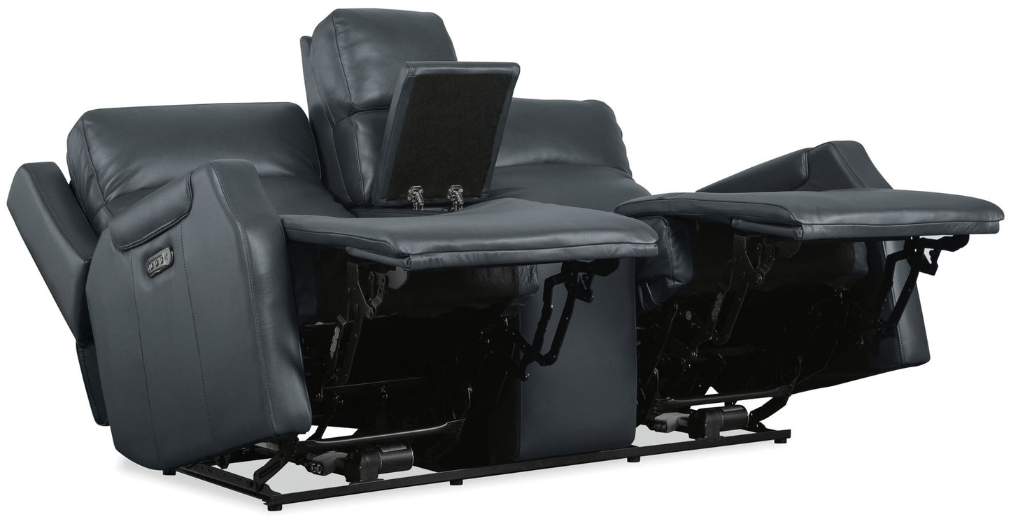 MS - Nelson Zero Gravity Power Console Loveseat With Power Headrests And Lumbar