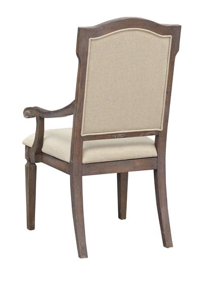 Sussex - Upholstered Dining Arm Chairs (Set of 2) - Russet Brown