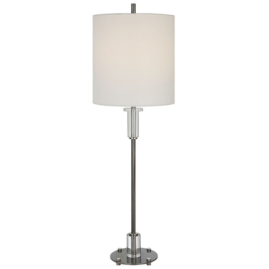 Aurelia - Steel Buffet Lamp - Pearl Silver