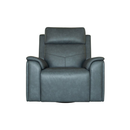 Vernon - Power Swivel Gliding Recliner With Power Headrest, Lumbar, Heat & Massage