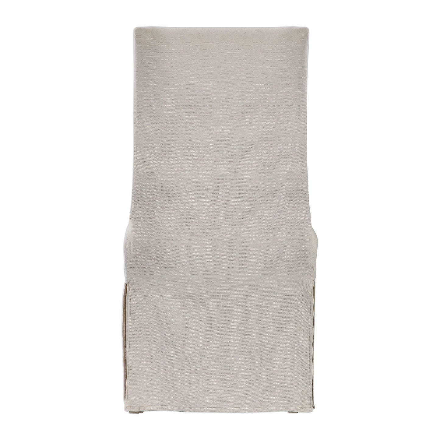 Coley - Linen Armless Chair - White