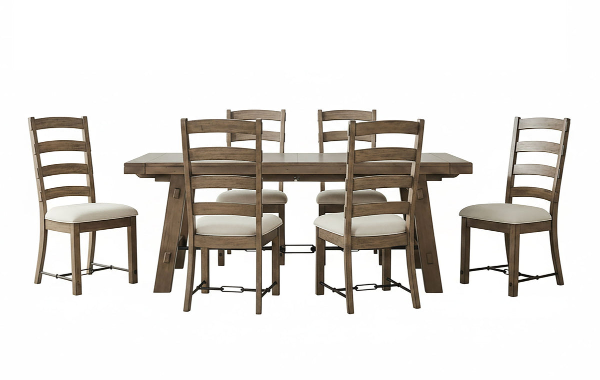 Doe Valley - Wood Dining Table With Extensions With Turnbuckle - Buckskin