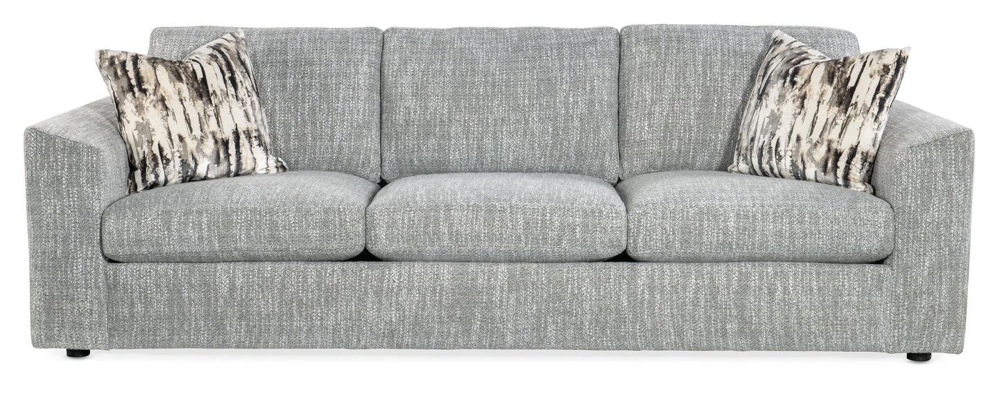 Midtown - Sofa 3 Over 3 - Pearl Silver