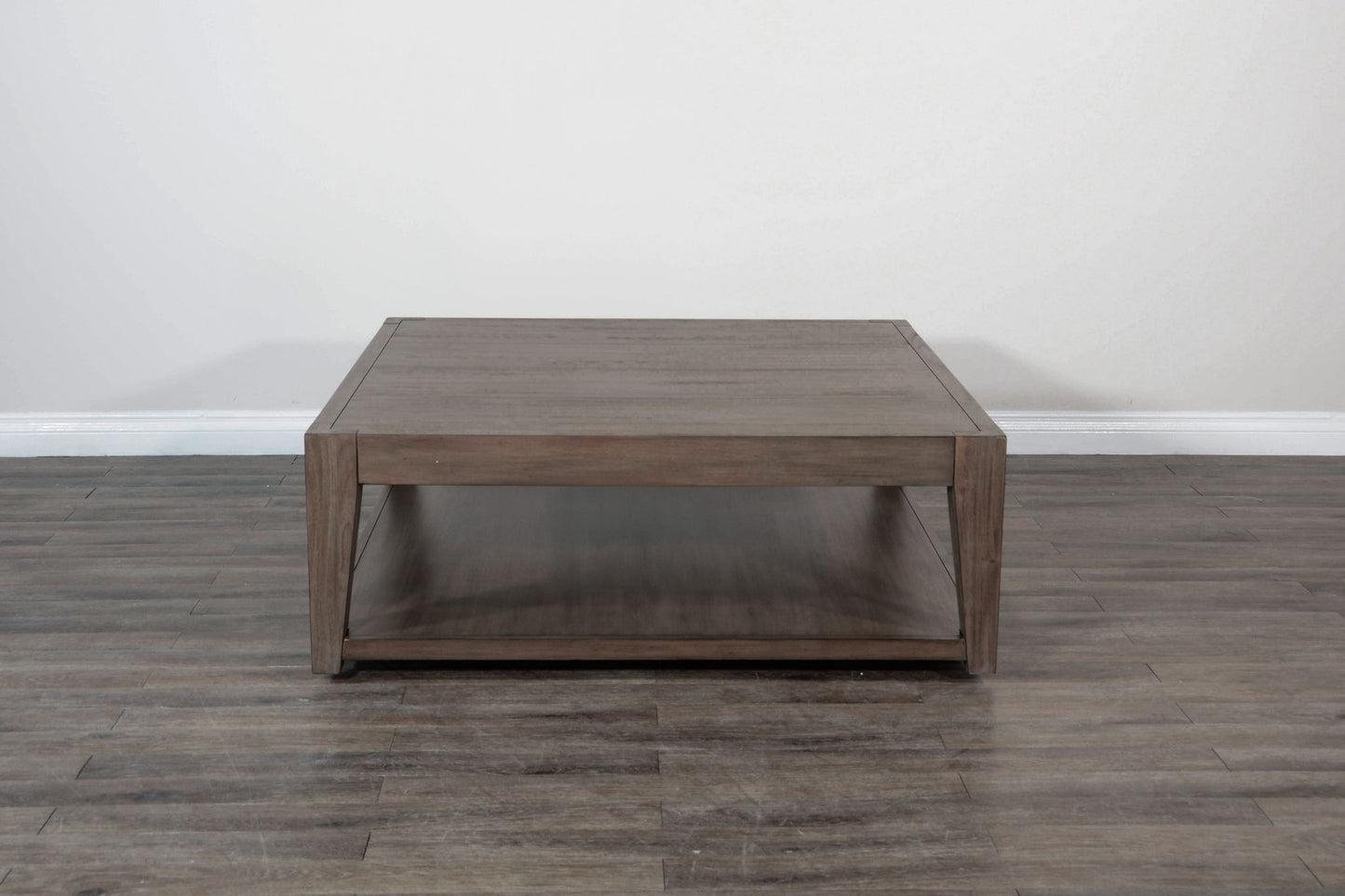 Doe Valley - Mahogany Wood Coffee Table With Casters