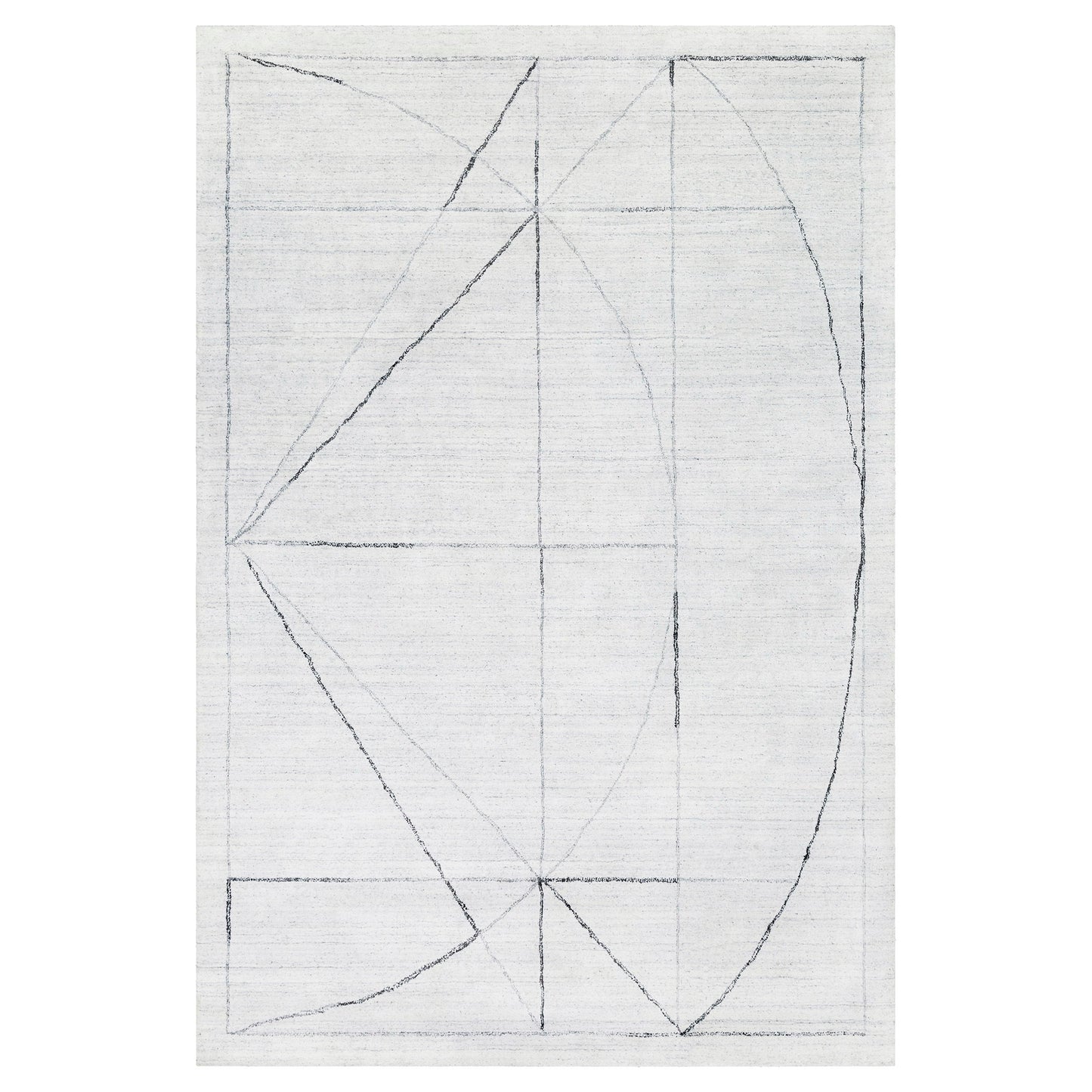 Costilla - Modern 8 X 10 Rug - White