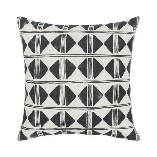 Nubia - 22" x 22" Pillow - Black / White