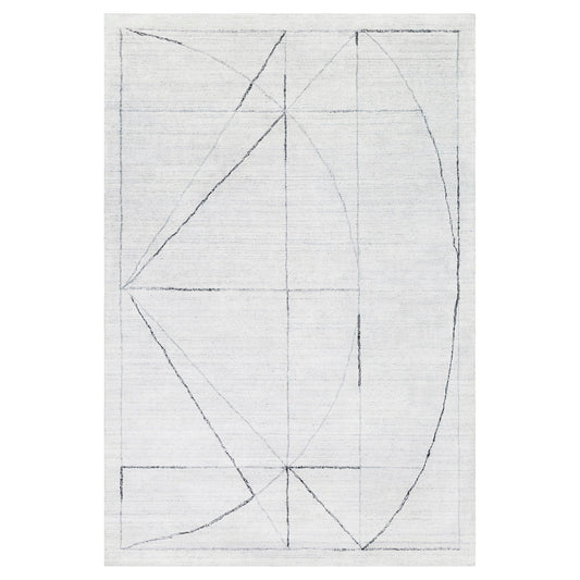 Costilla - Modern 9 X 13 Rug - White