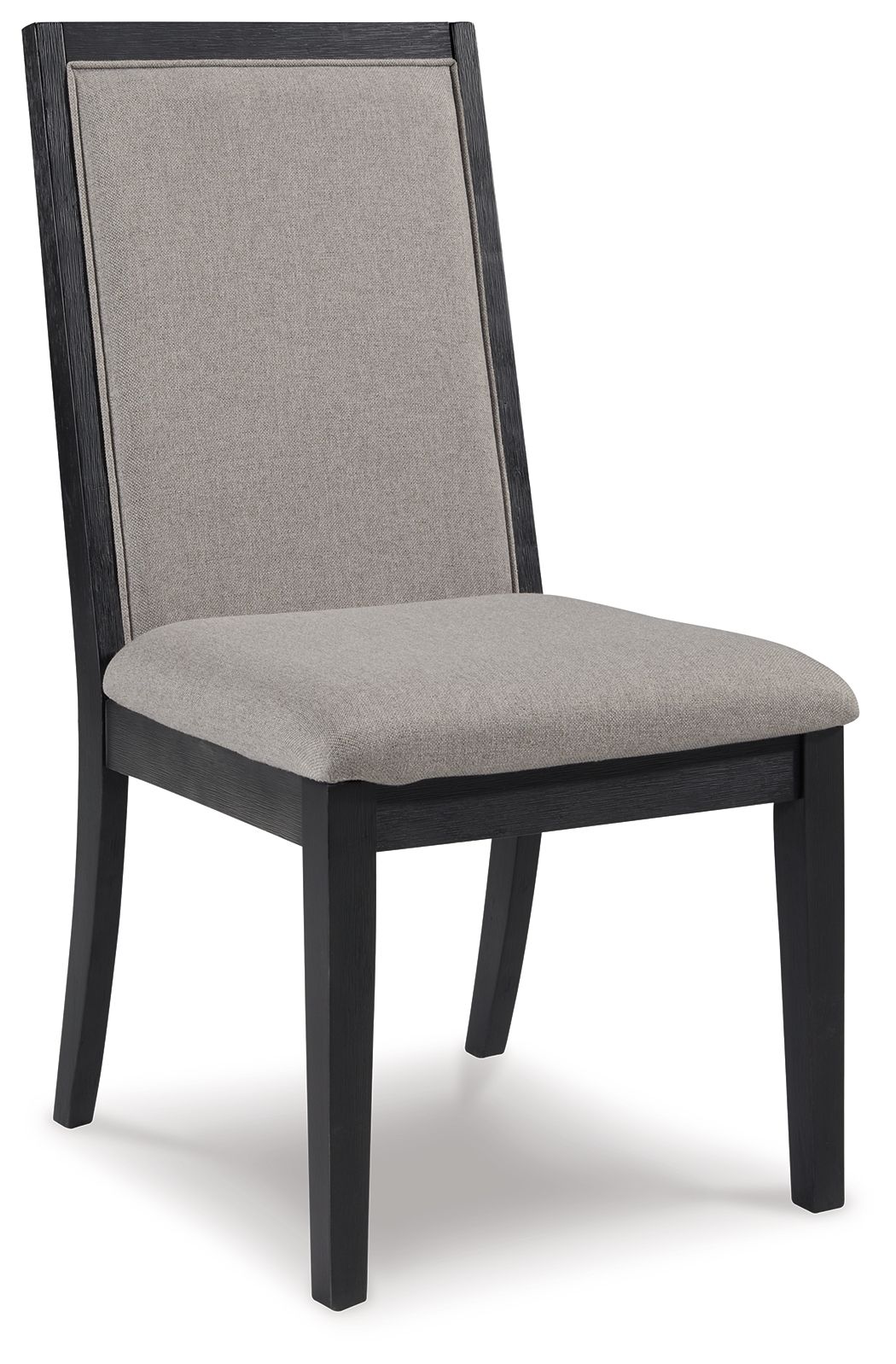 Foyland - Light Gray / Black - Dining Uph Side Chair (Set of 2)