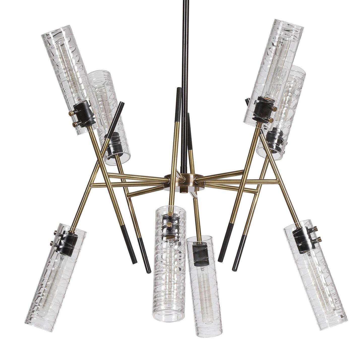 Telesto - 8 Light Linear Pendant - Gold