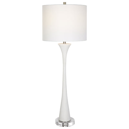 Fountain - Marble Buffet Lamp - White