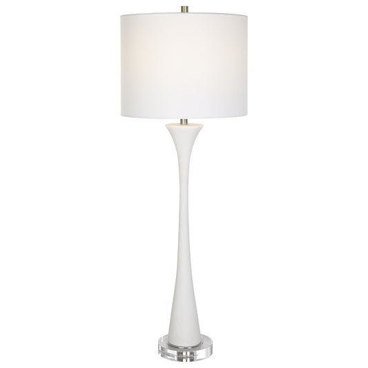 Fountain - Marble Buffet Lamp - White