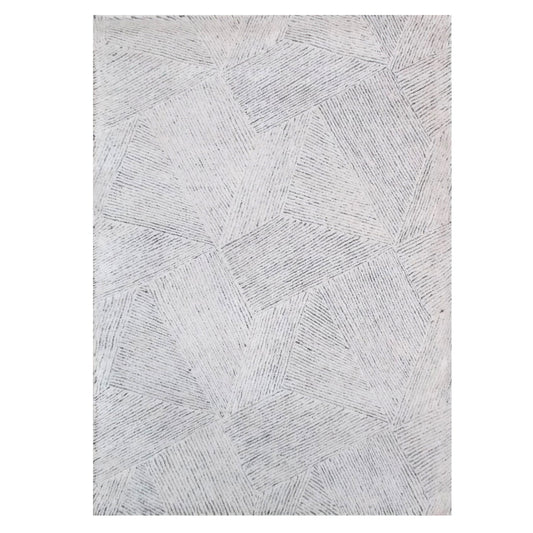 Paonia - Geometric 8 X 10 Rug - Pearl Silver