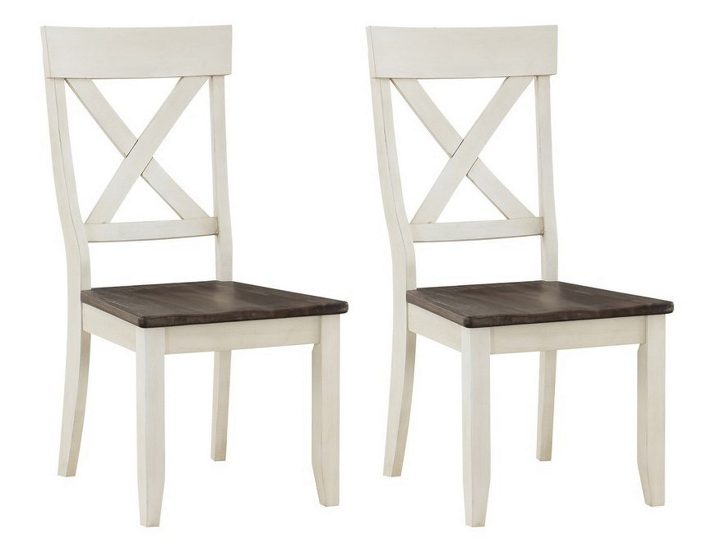 Bar Harbor II - Crossback Dining Chairs (Set of 2) - Cream