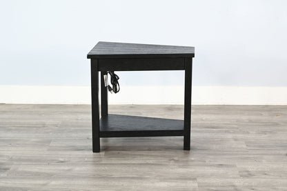 Chair Side Table With Power Strip