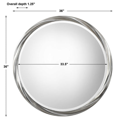 Orion - Round Mirror - Silver