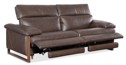 Jericho - Power Sofa With Power Headrest - Brown