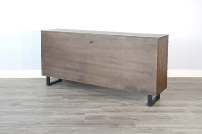 Homestead - Sled 72" Media Console - Tobacco Leaf