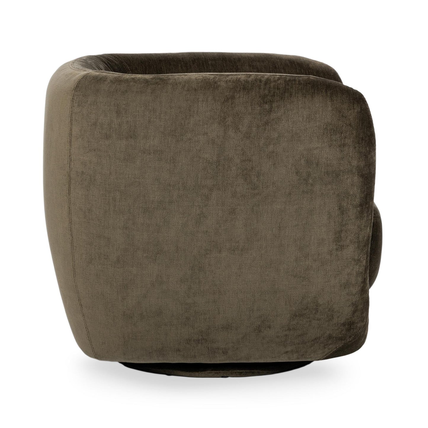 Nico - Upholstered Swivel Chair - Olive Green