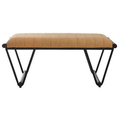 Woodstock - Mid-Century Bench - Light Brown