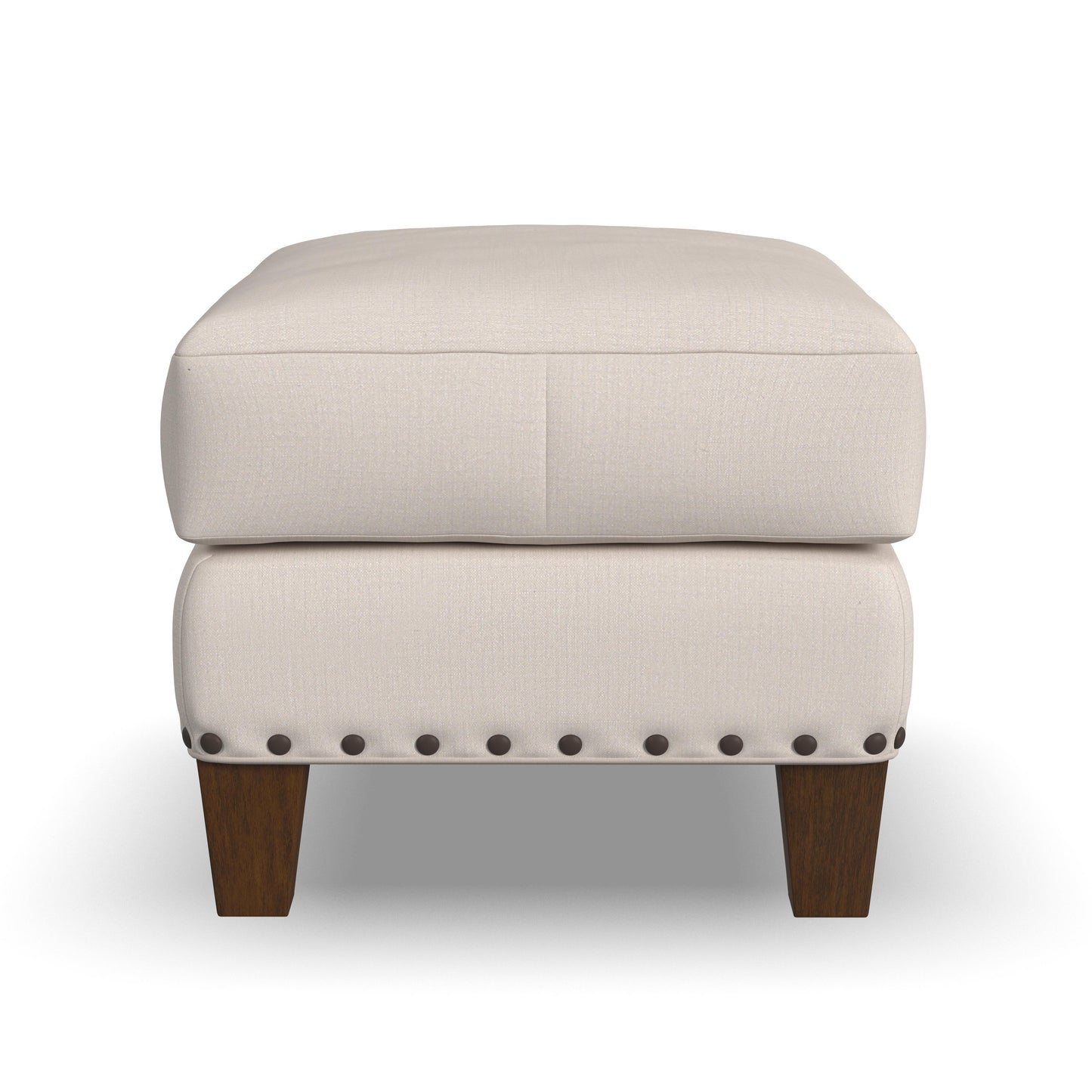 Gianna - Fabric Ottoman With Nailhead Trim