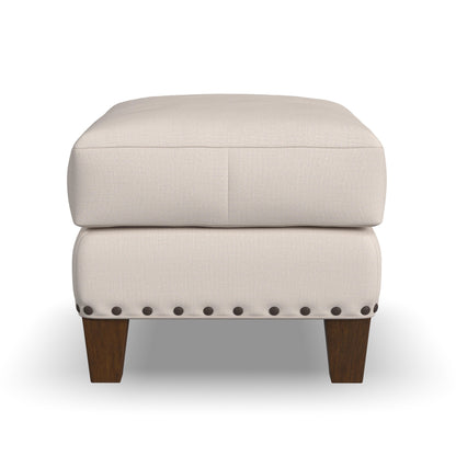 Gianna - Fabric Ottoman With Nailhead Trim