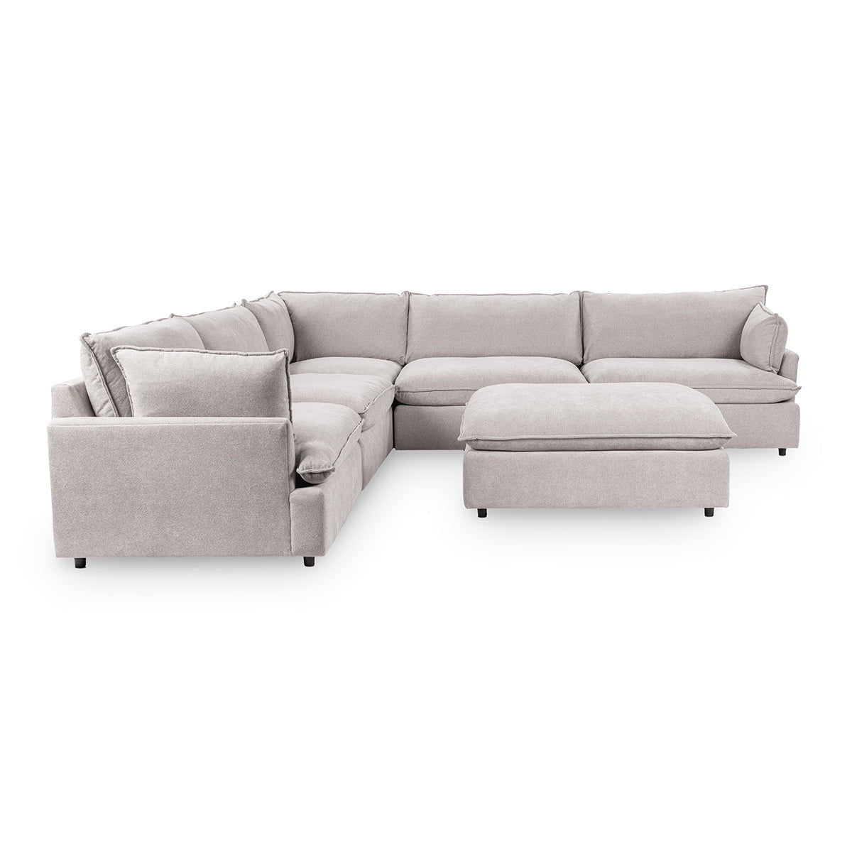 Caplan - 6 Piece Modular Sectional With Ottoman