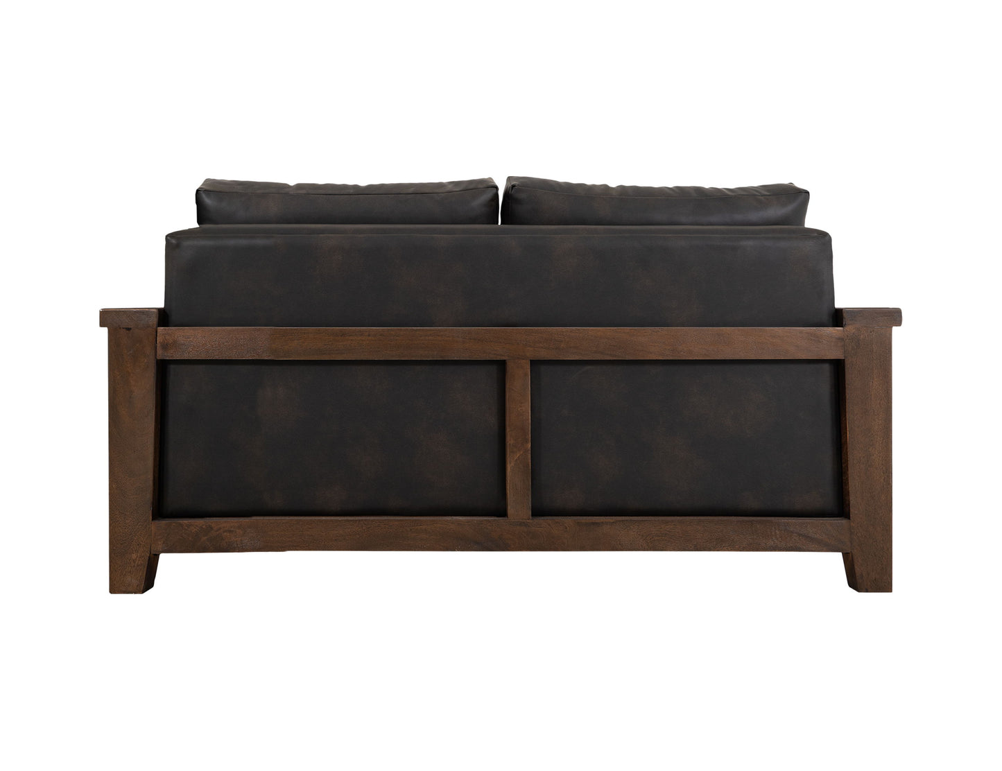 Walnut - Loveseat - Licorice Black