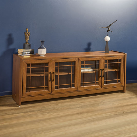 Lincoln - Entertainment Base - Warm Walnut