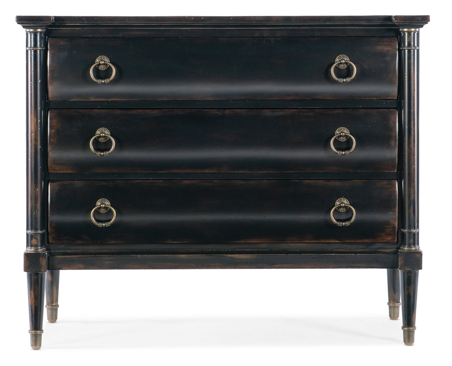 Charleston - Three Drawer Chest - Armoire Base - Black