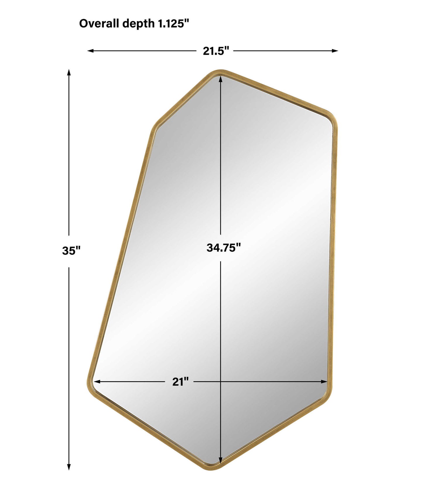 Linneah - Large Mirror - Gold