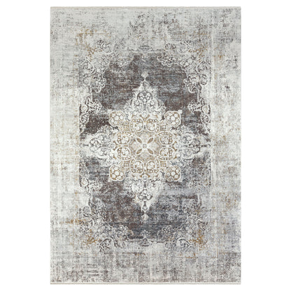 Poneto - Traditional 5 X 7.5 Rug - Pearl Silver