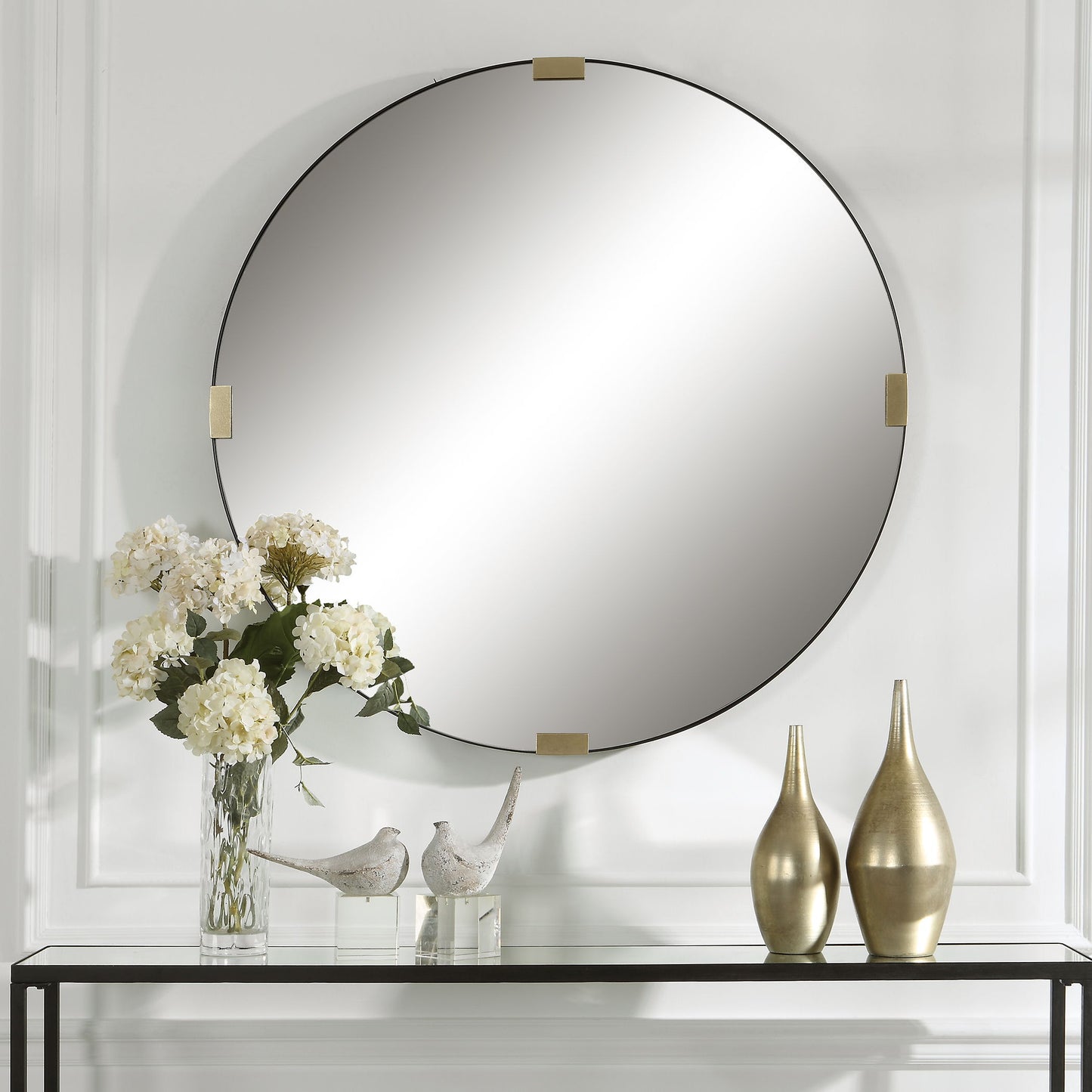 Clip - Modern Round Mirror