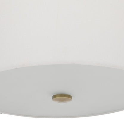 Colfax - 3 Light Semi Flush - Brass