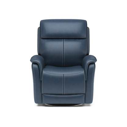 View - Swivel Power Recliner with Power Headrest & Lumbar